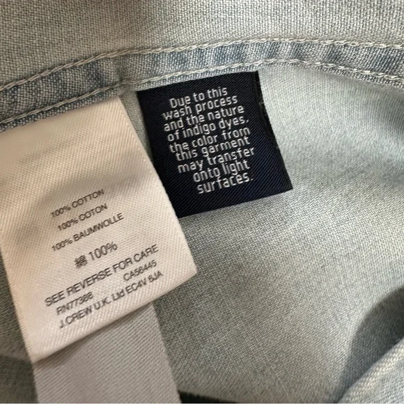J. Crew Denim Chambray shirt 12 NWT - Picture 12 of 15